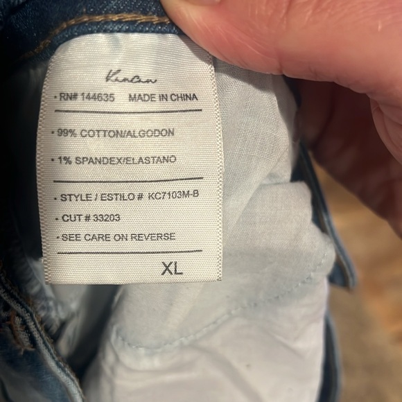 Kancan Skinny Fit Distressed raw hem XL fit 13-15 - Picture 3 of 4